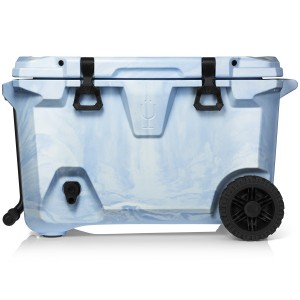 Light Blue / White Bru Mate BrüTank 55-Quart Rolling Cooler | USA_BRU32596