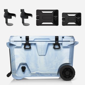 Light Blue / White Bru Mate BrüTank Double Drink Holder Bundle | USA_BRU49366