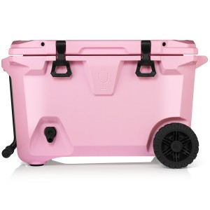 Pink Bru Mate BrüTank 55-Quart Rolling Cooler | USA_BRU25793