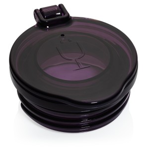 Purple / Black Bru Mate Champagne Flute Replacement Lids | USA_BRU17630